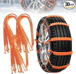 2026 New Anti-skid Chains, Universal Anti-Skid Snow Tire Chains, Emergency Traction Cables for Cars SUVs Trucks, Reusable Winter Safety Chains for Snow Ice Mud