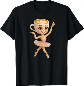 Casual Cotton shortsleeve tees Italian Brainrot AI-Generated Character Ballerina Cappuccina T-Shirt