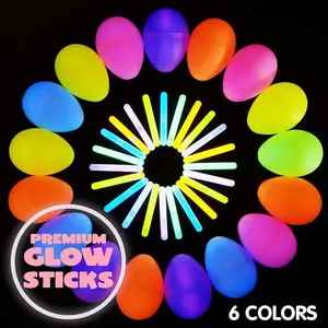 100pcs/200pcs Glow-In-The-Dark Easter Eggs Set, Easter Basket Filler, Kids Party Gifts, Classroom Decorations, Party Supplies