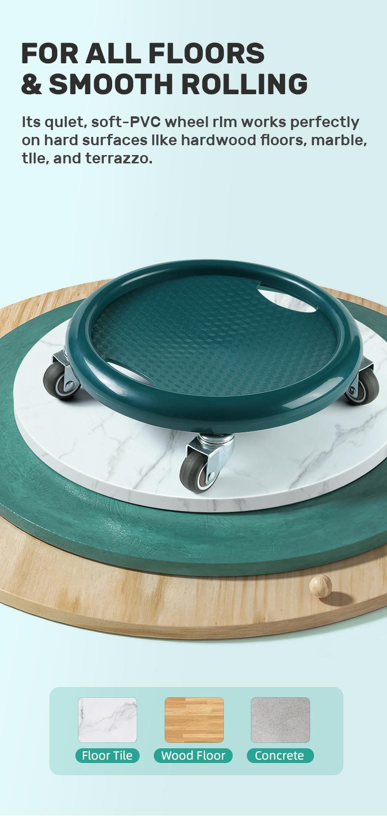 LEXI PRO Silent 4-Wheel Ab Roller for Defined Abs - Home Fitness Equipment with Universal Wheels for Men & Women - Build Strength & Core Muscles