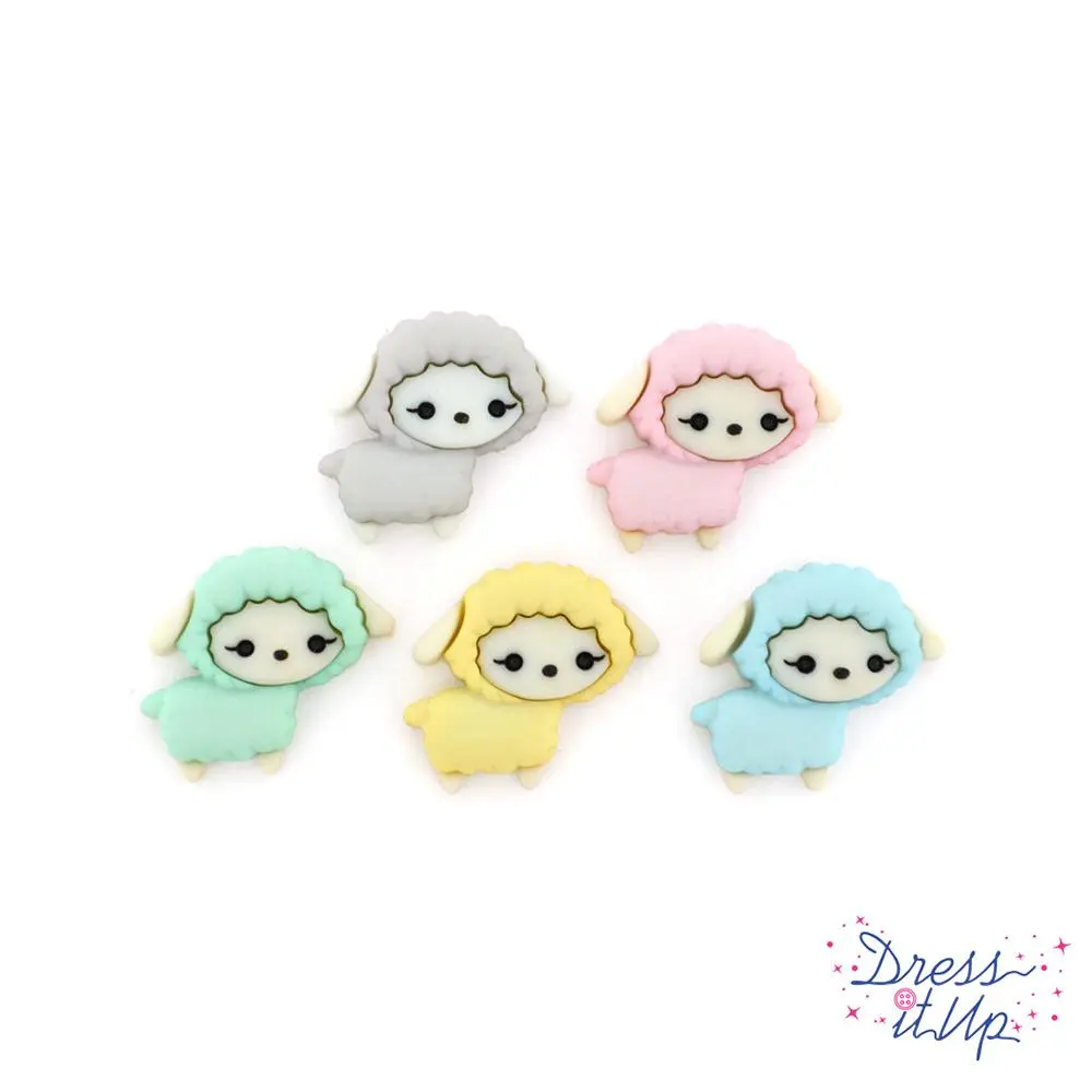 My Little Lamb Pastel Colors Nursery Baby Themed Buttons