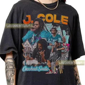 [Sale Up To 50%] Limited J Cole Vintage Shirt, Retro J Cole Rap Hip Hop Gifts for Woman and Man, Retro J Cole Rappers Gifts, J Cole Bootleg T-Shirt