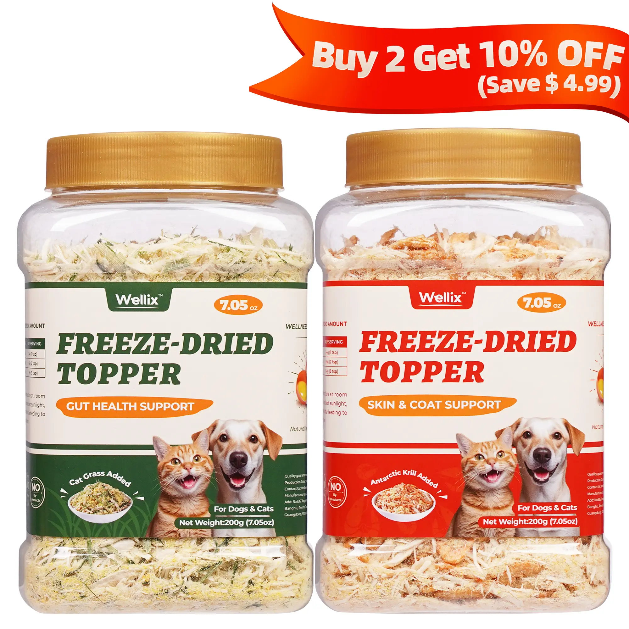 1 Cat Grass + 1 Antarctic Krill