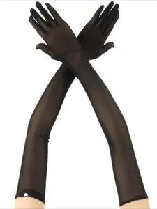 1pc Extended Long Dense Mesh Gloves for Women, Ultra-Thin Summer Driving & Cycling Sexy Gloves / Wedding, Cosplay, Ball Party Matching Accessory