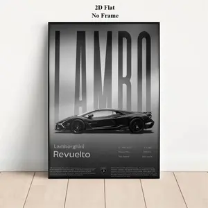 1Pc Unframed Luxury Car Poster Fashion Racing Car Canvas Painting Wall Art Wall Decor Bedroom Decor Living Room Decor Modern Home Decor