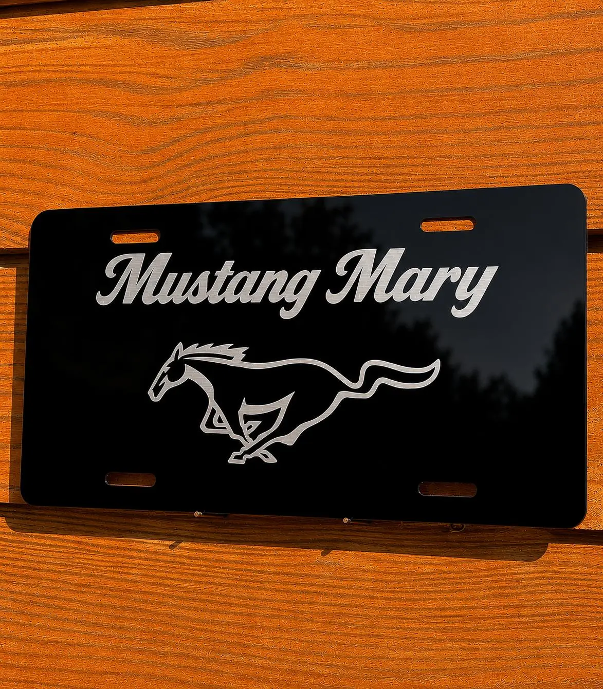 Custom Engraved Aluminum License Plate | Personalized Logo & Business Car Tag