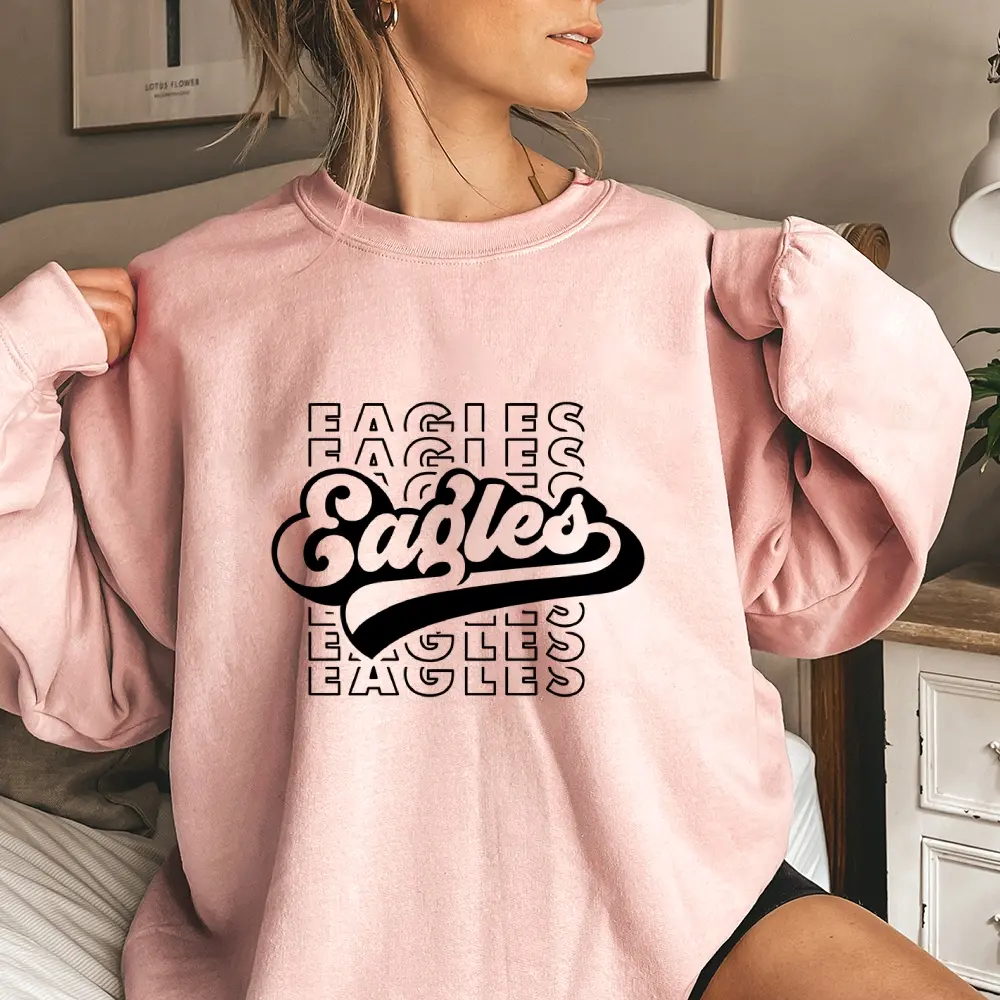 Team Mascot Sweatshirt, Eagles Team Sweatshirt, Eagles Football Sweatshirt, Eagles Fan Sweatshirt, Eagles School Sweatshirt, Eagles School Spirit, Eagle Mascot Sweatshirt