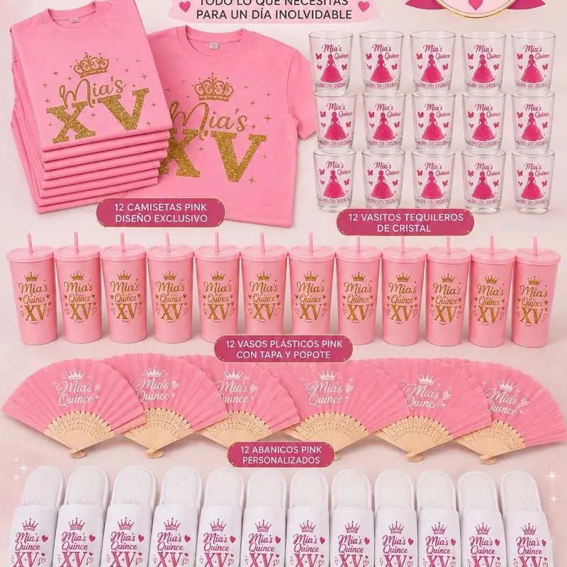 PERSONALIZED QUINCEAÑERA FAVOR PACKS