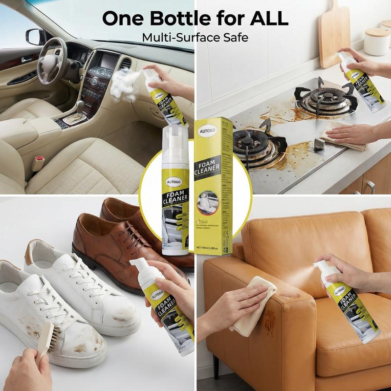 100ml Multi-Surface  Foam Cleaning Spray for Car Interior and Home Cleaner