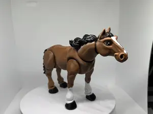 Horse Flexi Figurine | Farm Animal Desk Toy | Poseable Equestrian Fidget | Horse Lover Gift