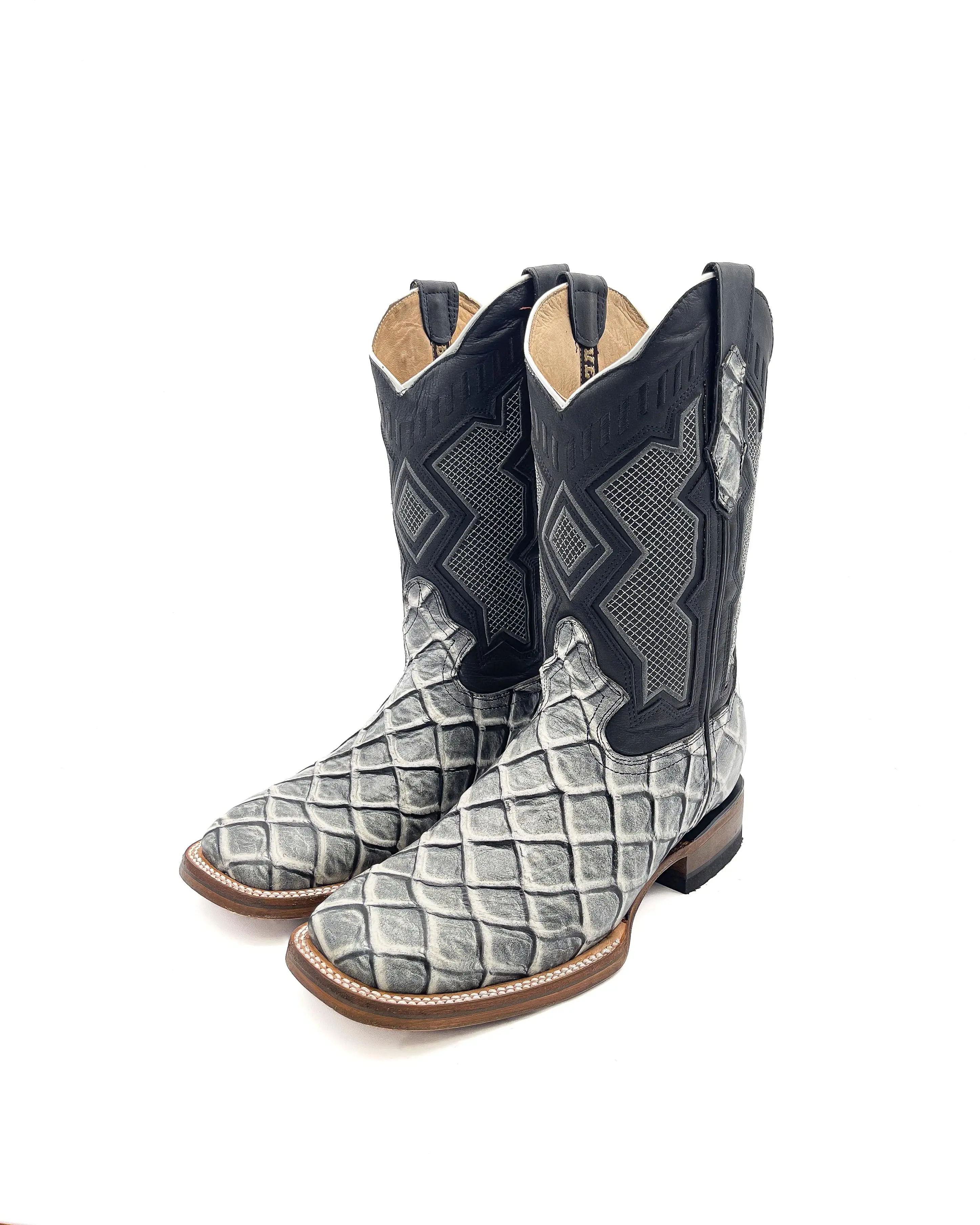 Cowboy Boot Gray Bass Pirarucu