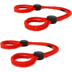 Adjustable Rope Handcuffs Bracelets for Women  Braided Rope Hand Cuff Bracelets Cuffs Ankle Bracelet Couple Handcuffs Bracelets for Rave Body Accessories Jewelry