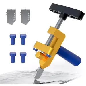 Manual Glass Tile Cutter Tools, Hand Tile Cutter, Hand Breaking Pliers with Tungsten Steel Blades, Glass Cutter Hand Tool for 3-15mm Ceramic tiles
