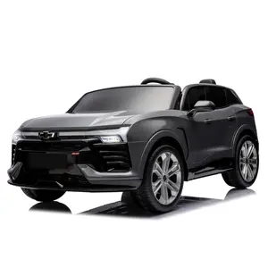 GARVEE 24V 2-Seater Licensed Chevrolet SUV Electric Ride-On Car with Parent Remote Control, 3 Speeds, Music, LED Lights, Battery-Powered for Boys and Girls, Gray