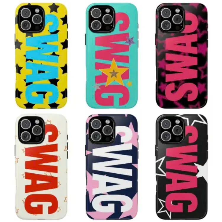 Bold Star SWAG phone case, Luxury Midnight Aesthetic tough phone case