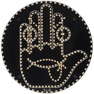 Funny Finger Gesture Car LED Light, Battery-Powered Anti-Tailgating Warning Lamp, Perfect Valentine’s Day Gift for Road Trips & Car Enthusiasts