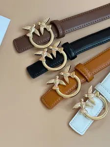 Vintage Elegant Women's Belt Series, Round Buckle, Low Profile Luxury Style, Adjustable Multicolor, PU Material, All Seasons