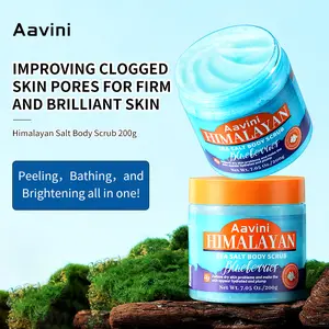 Aavini Body Scrub - Moisturizing and Exfoliating Body, Face, Hand, Foot Scrub   -7.05 oz