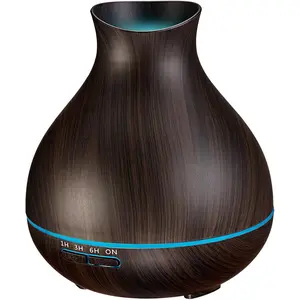Aromatherapy Essential Oil Diffuser, 550ml Ultrasonic Fragrant Oil Large Room Humidifier, Diffusers for Home with Timer and Waterless Auto-Off, 7 Color LED Lights,Cool Mist Humidifiers