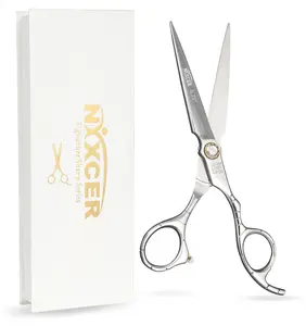 Nixcer Professional 6.75" Hair Cutting Scissors– C440 Japanese Steel Razor Sharp Stainless Blades Long-Lasting Sharpness Precision Design for Haircare