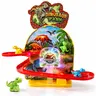 Dinosaur Track Set for Kids, Dinosaur Race Track Toy with Lights & Music, Dino Sliding Track Playset with Dinosaur Figures, Toddler Toy Gift for Boys Girls