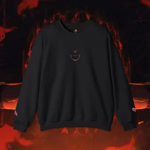 King of Curses Embroidered Crewneck Sweatshirt