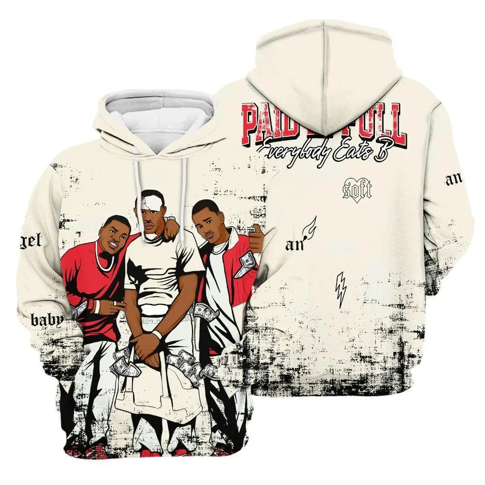 Hoodie To Match Low OG Sail 1s - Paid In Full Money All Over Print