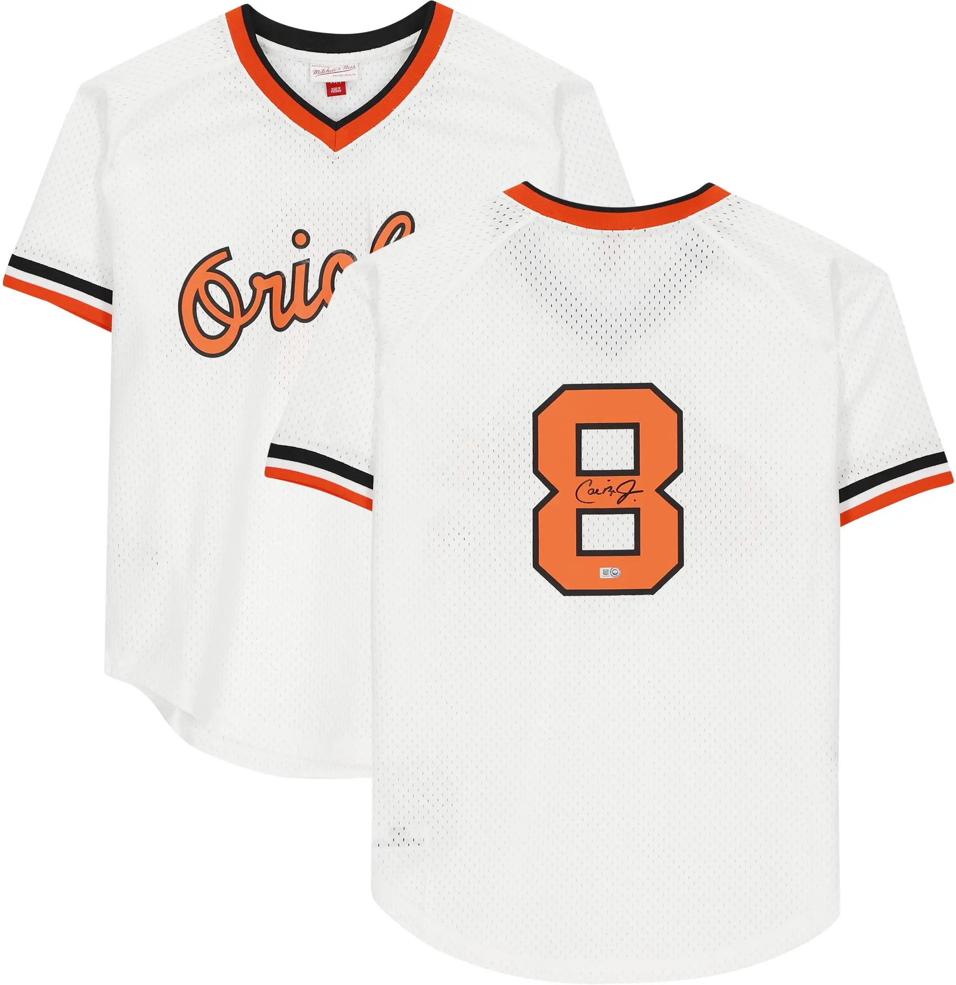 Cal Ripken Jr. Baltimore Orioles Autographed White Mitchell & Ness Authentic Jersey - Fanatics Authentic Certified