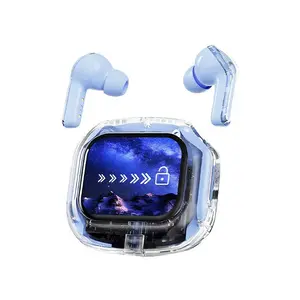 MG6 In-Ear Bluetooth Headphones, Cross-Border goodseller, Multifunctional Color Screen, Transparent AirMax Design, Long-Lasting Wireless Earphones