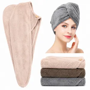3 PCS,Microfiber Hair Towel Wrap, Quick Dry Hair Turban for Wet Hair, Shower, Gym, Spa & Travel