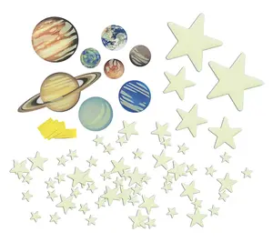 4M Glow Planets & Supernova - 100 Glow-in-Dark Stick-Ons