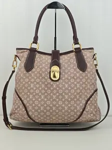 Pre-owned Sepia Idylle mini Monogram canvas with leather trim Shoulder Bags Louis Vuitton Elegie Satchel Monogram Idylle Bag