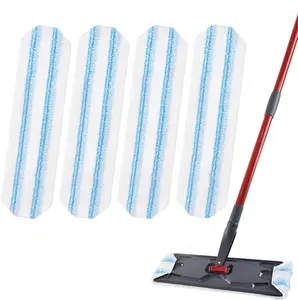 Microfiber  Pads Compatible with O-Cedar H2PrO Flat  System, Washable Reusable  Head Refills, Strong Absorption Replacement Pads for Multiple  Types savers mop concrete