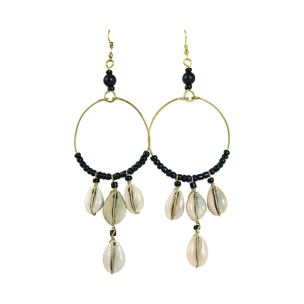 Stunning Handmade Beaded & Cowrie Shell Earrings for Every Occasion