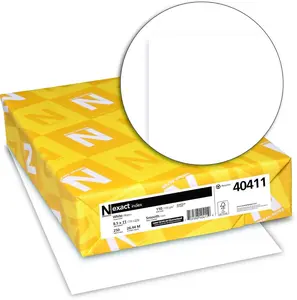 Neenah Paper Exact Index Card Stock 110 lb 94 Bright 8.5 x 11 White 250 Sheets Pack Smooth Finish FSC Certified for Everyday Projects