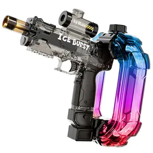 2026 Electric Water Gun for Adults Kids, LED & MusicAutomatic Squirt Water Gun Summer Outdoor Beach PoolToys for Boys 8+, Powerful Water Pistol Party FamilyBackyard Game Gifts