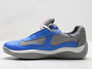 2026 trendy new fabric americas cup sneakers men‘s rossa soft leather and rubber sole footwear designer bike fabrique and elastic band casual round toe voyage running trainers
