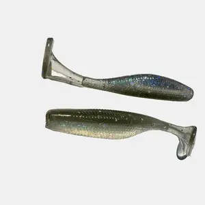 Thumper 3.8" Tight Action Paddle Tail Bait for Striper Bass Hybrid Spring Spawn - 6 Baits for Consistent Action and Big Catches fishing tackle