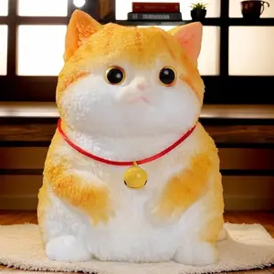 Big taba Squishy Cat, Handmade Squishy Cat Stress Relief Toy for Adult/Kids, Cute & Soft Kitty-cat Design, Perfect Squeeze Toys Gift for Relaxation and Funn