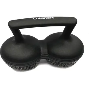 Cuisinart Bristle-Free Grill Brush – Heavy Duty Power Scour BBQ Cleaner for Grills & Griddles, Safe Wire-Free Scrubber, Gift for Men & Dad