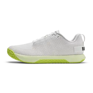 NOBULL Men's Outwork Flex Shoe in Classic White Zest - OG Strength Training Shoe, Durable Gym Trainer, Lifting Sneaker