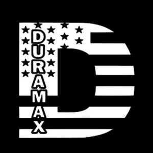 Duramax American Flag D Car Decal - Patriotic Design for Vehicle Decoration