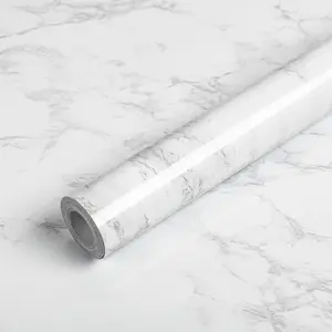 Marble Contact Paper - Waterproof Peel-and-Stick Removable Self-Adhesive Vinyl Film, Adds Elegance to Any Surface for Dark Marble Countertops, Desks, DIY Home Renovations