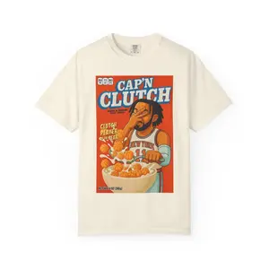 Captain Clutch Jalen Brunson Knicks T Shirt Adult - Print on front