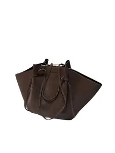 Cross-border women's bag, autumn and winter suede wing bag, large-capacity shoulder bag, stylish underarm bag, niche French women's bag