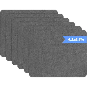 Sofa Fabric Repair Patch, 6 count Microfiber Patches, Self Adhesive Fabric Sofa Patch Repair Fabric, Luxurious Look, Quick Fix Sofa.(Gray)