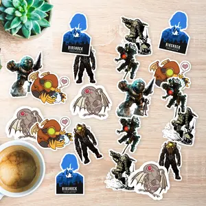 Stickers Pack 20 Pcs Bioshock Bottle Bike Aesthetic Waterproof Vinyl Car Colorful Laptop Bumper Guitar Skateboard Water Luggage