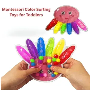 Montessori Color Sorting Toys for Toddlers – Fine Motor Skills & Sensory Learning Toys for Preschool Activities, Educational Toy Set for Kids Ages 3+ and Adults