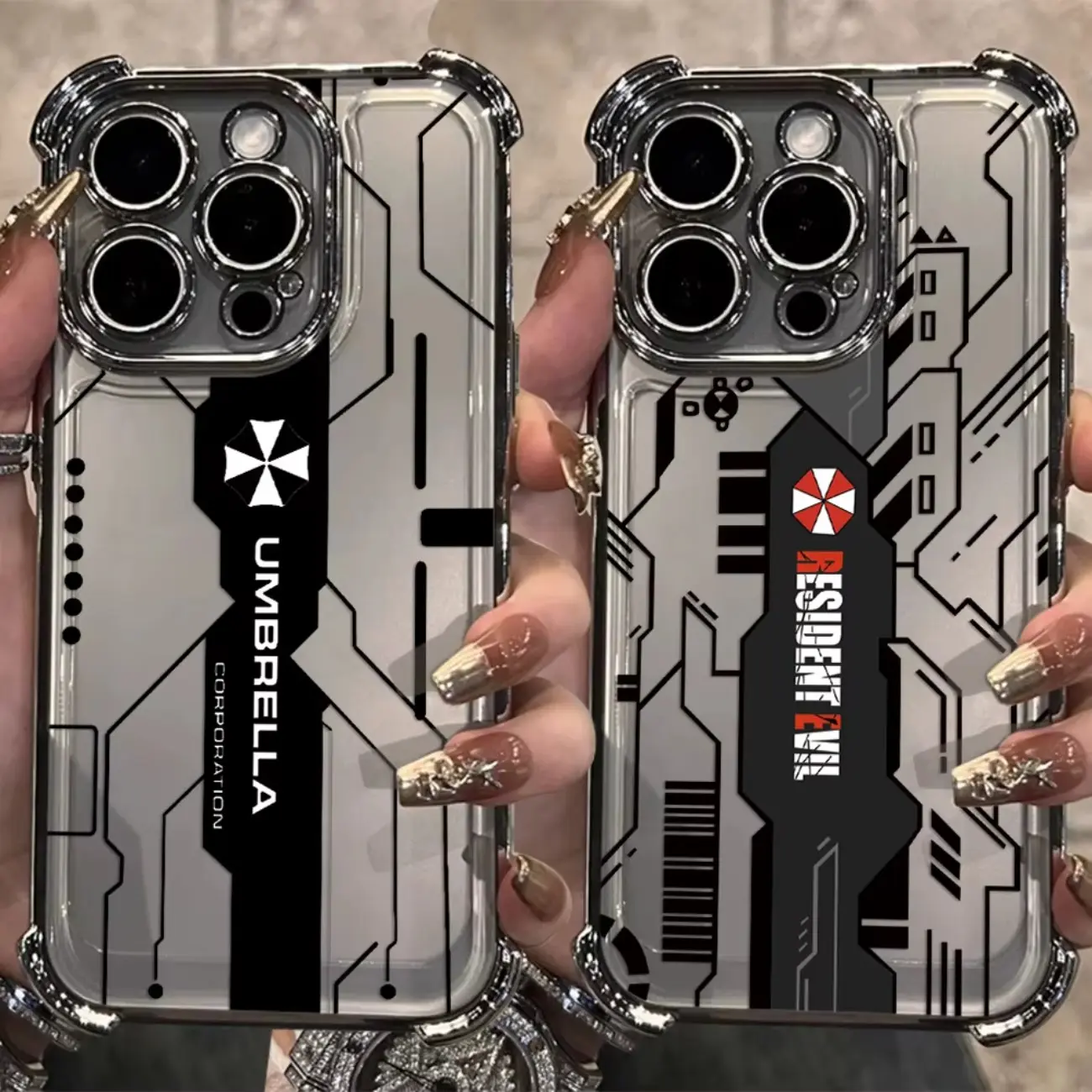 HOT Resident Evil Crisis Plating Protective Silicone Phone Cover - Smartphone Accessories For iPhone 17,16,15,14,13,12,11 Pro, ProMax, Plus, Air, Mobile Phone Casing