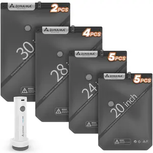 Z ZONAMA Vacuum Storage Bags for Travel with Wireless Rechargeable Air Pump,  Travel Essentials Space Saver Compression Bag for Luggage, Suitcase, Backpack, Vacuum Seal Bags for Home Storage Clothing
